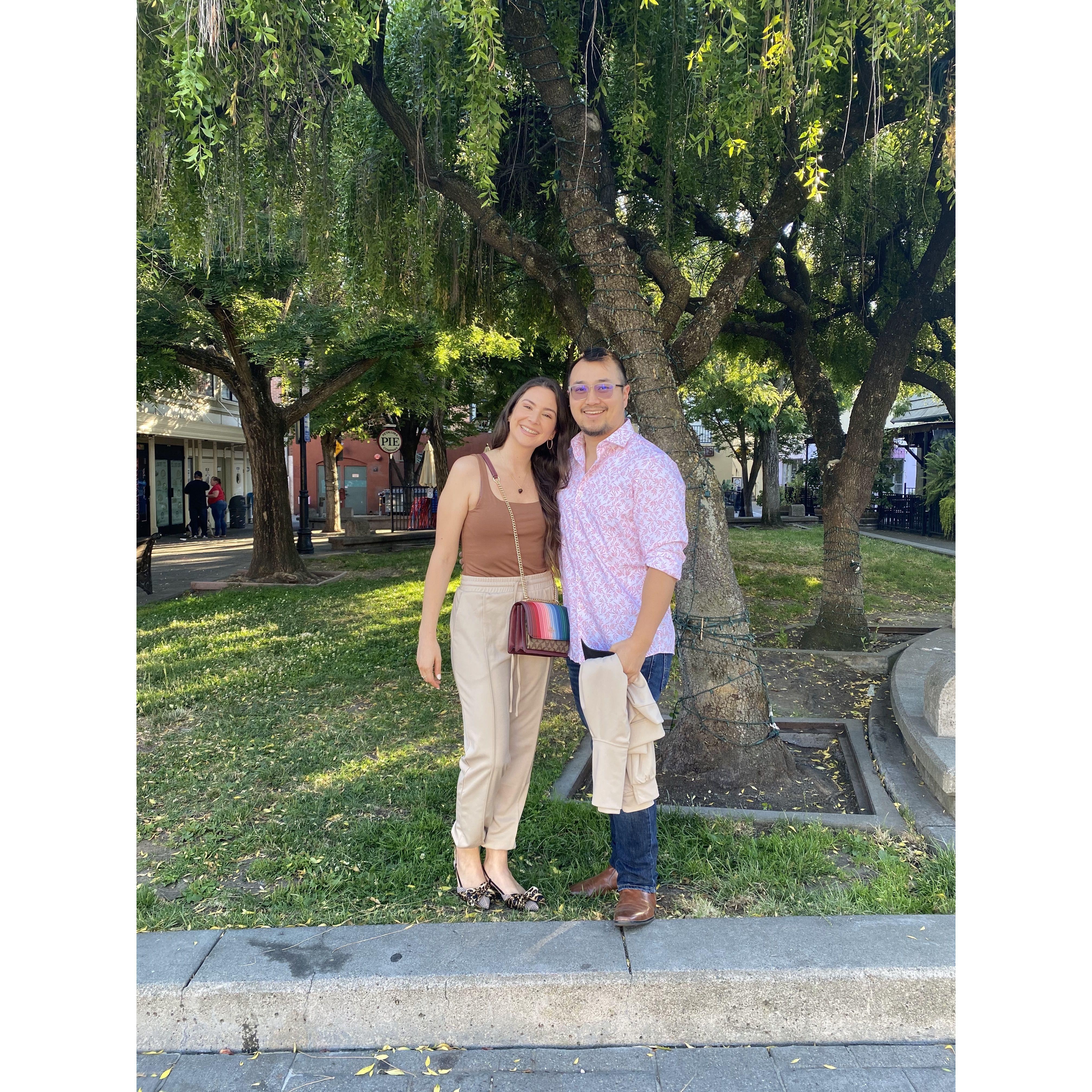 Exploring Petaluma before we moved here!