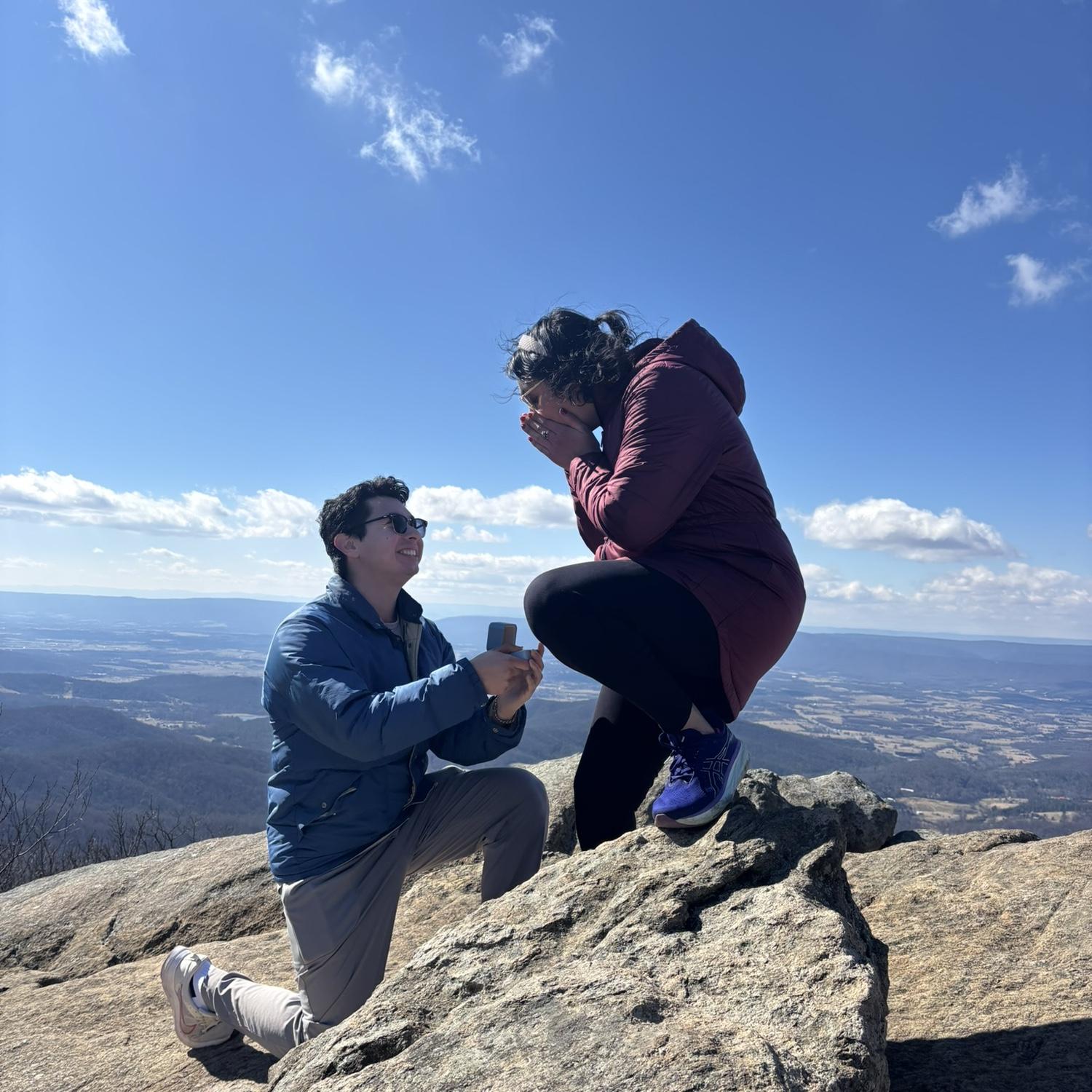 The moment that Griffin popped the question!