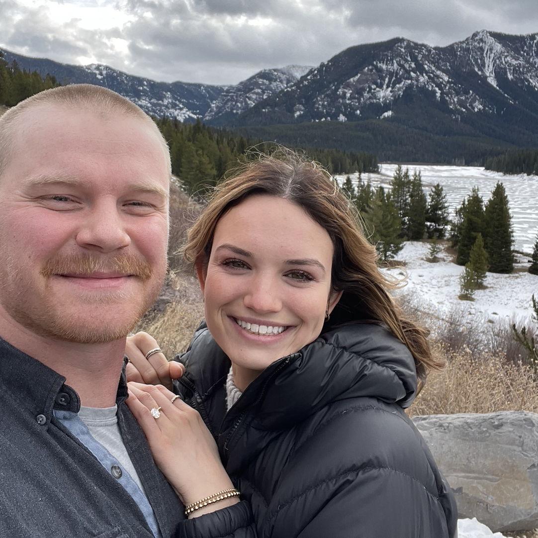 Engaged in Hyalite Canyon 12/19/25