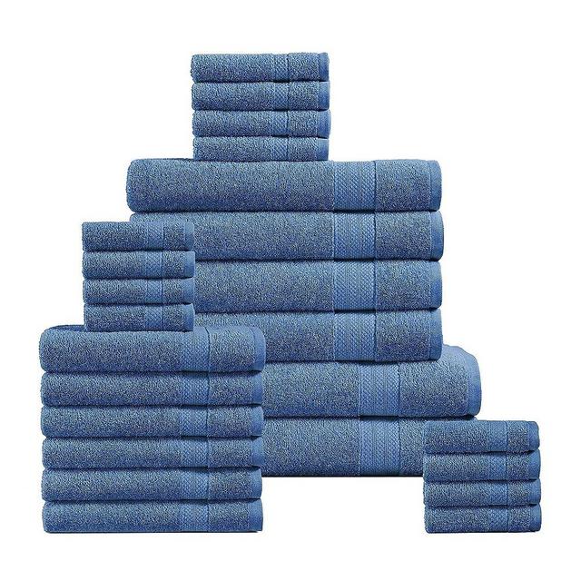 LANE LINEN 24 Piece Towels for Bathroom - 100% Cotton Zero Twist Oversized Bath Towels Spa Towels, 2 Extra Large Bath Sheet, 4 Bath Towel, 6 Hand Towel, 8 Wash Cloths,4 Fingertip Towels - Allure