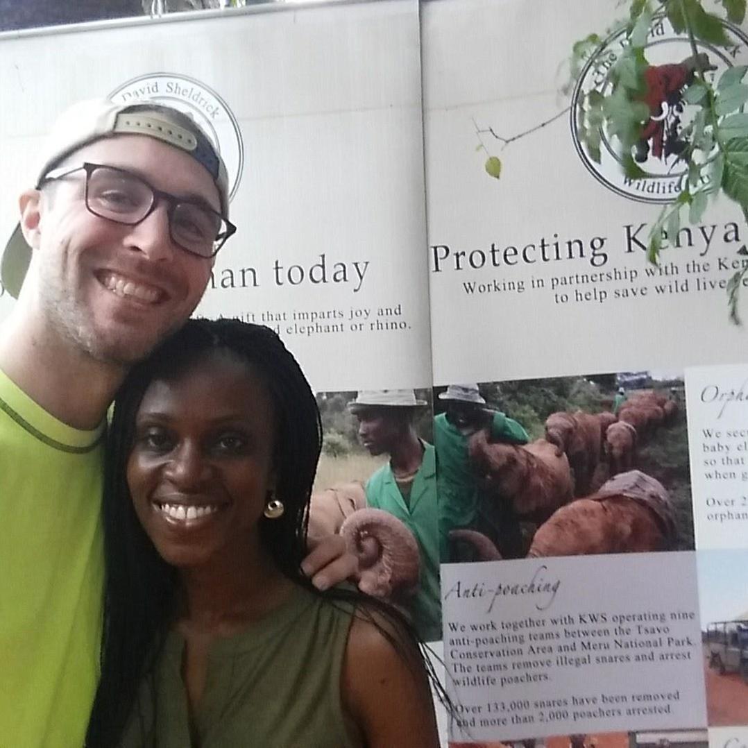 In Kenya, At the Davis Sheldrick Wildlife trust (DSWT) ! 
In December 2013 we visited the DSWT and while there, adopted a baby elephant called Tusuja! ..Yap! We have a baby elephant in Kenya !