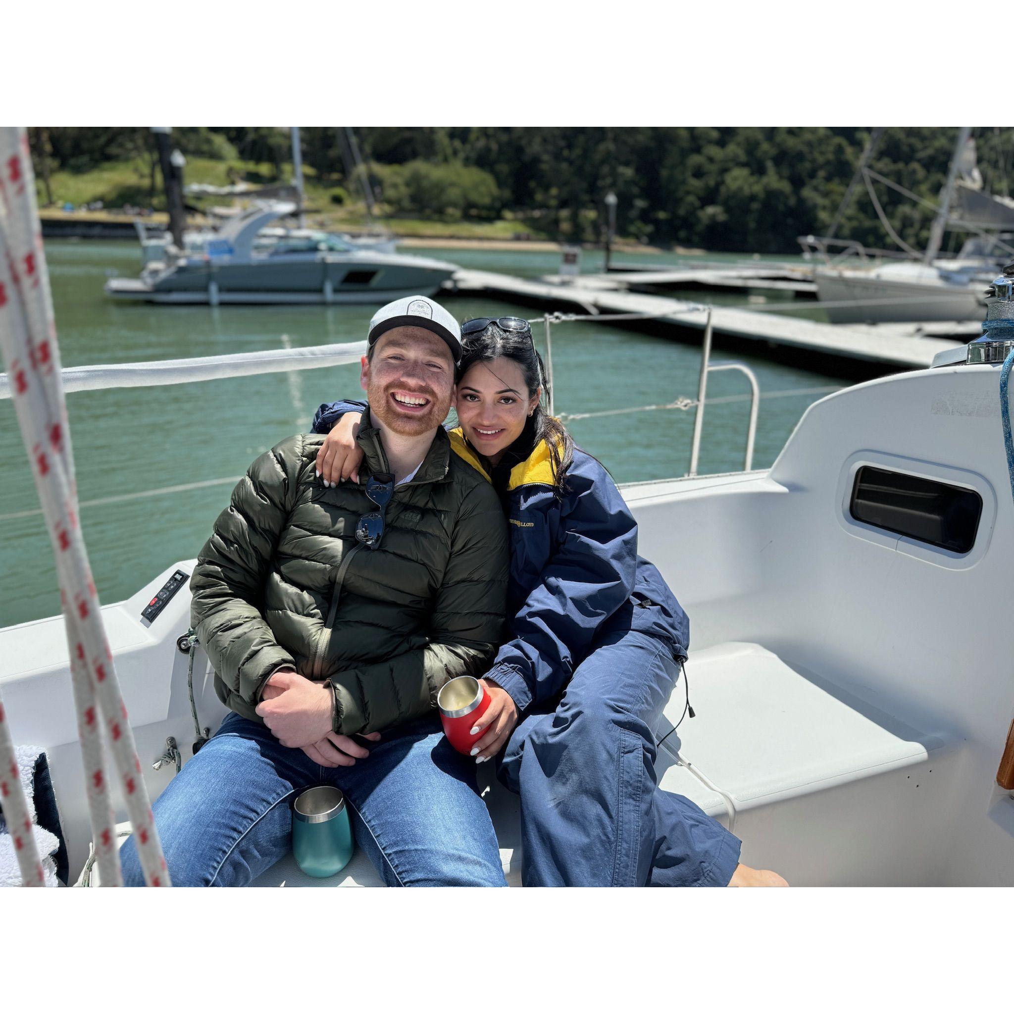 Life’s smoother when you have the right person by your side, riding the waves together.” 🌊❤️