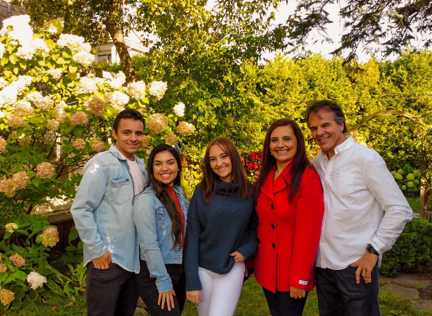 First family photo with The Caggianos