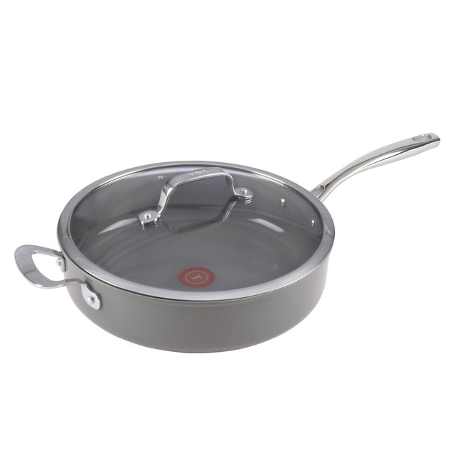 T-Fal Excellence Reserve 5.5qt Ceramic Nonstick Jumbo Cooker Gray