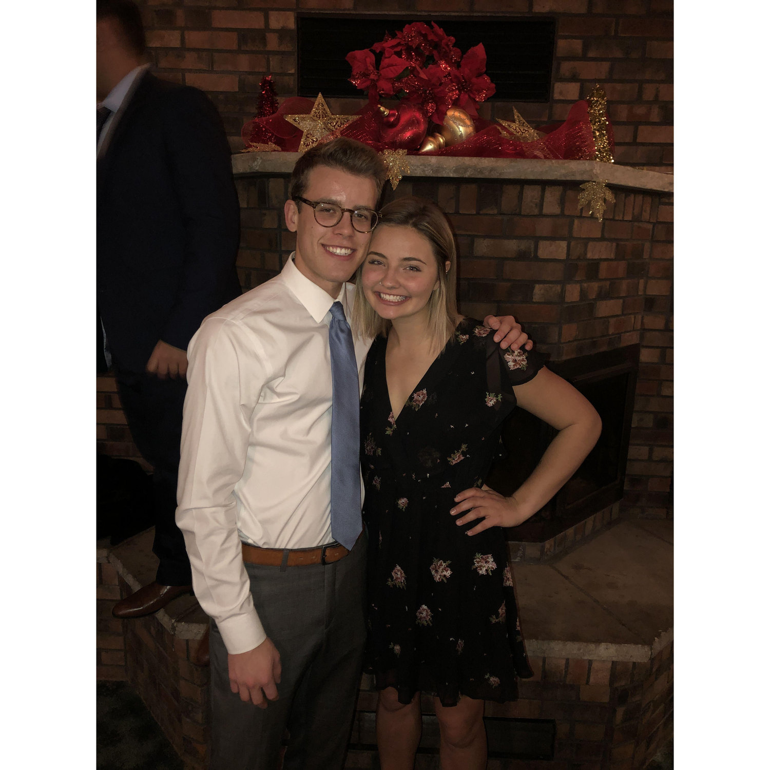 Our first ever photo of us, Nov 2018