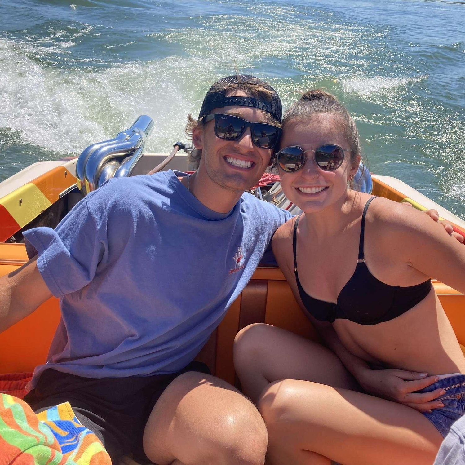 Mishayla's first time on the boat