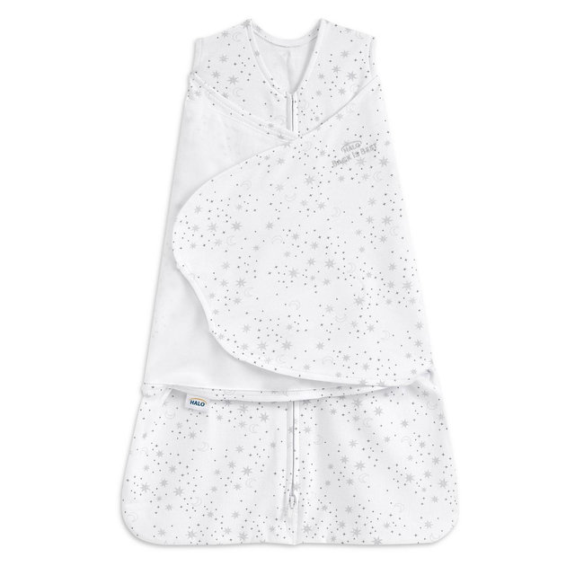 HALO Innovations Swaddle 100% Cotton Wearable Blanket - Midday Moons - S