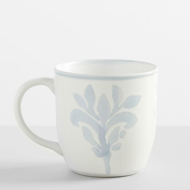 Chambray Tile Stoneware Mug, Single