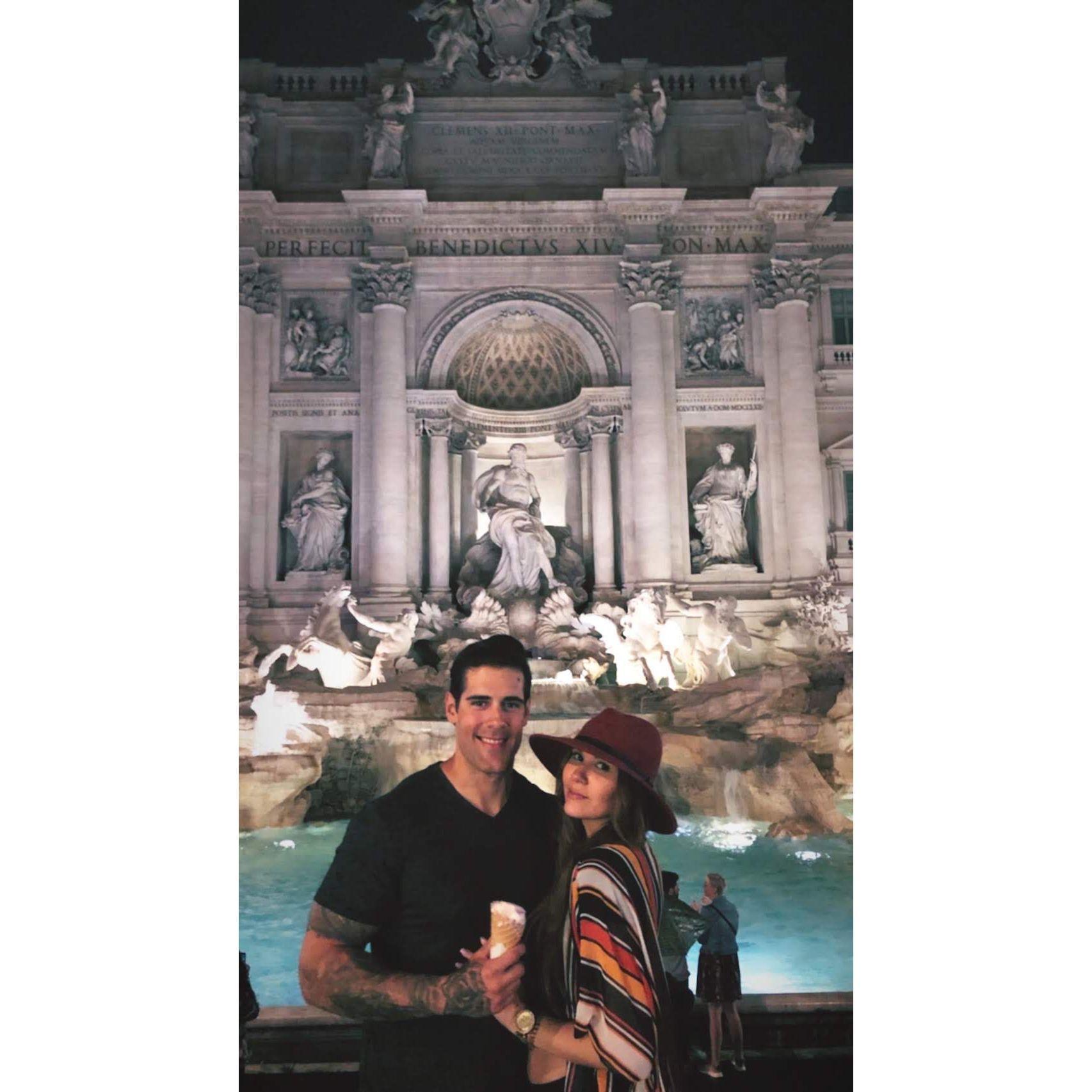 Trevi Fountain in Rome, Italy 2019