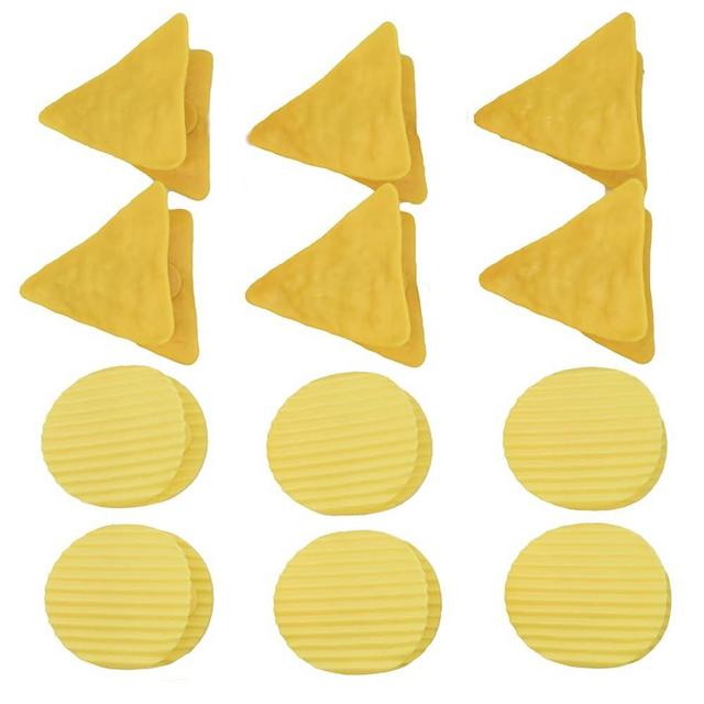 Pinenjoy 12Pcs Cute Food Bag Clips Potato Corn Chip Clips Plastic Sealing Clips for Kitchen Food Snacks Sealer Sealing Storage, medium, Yellow