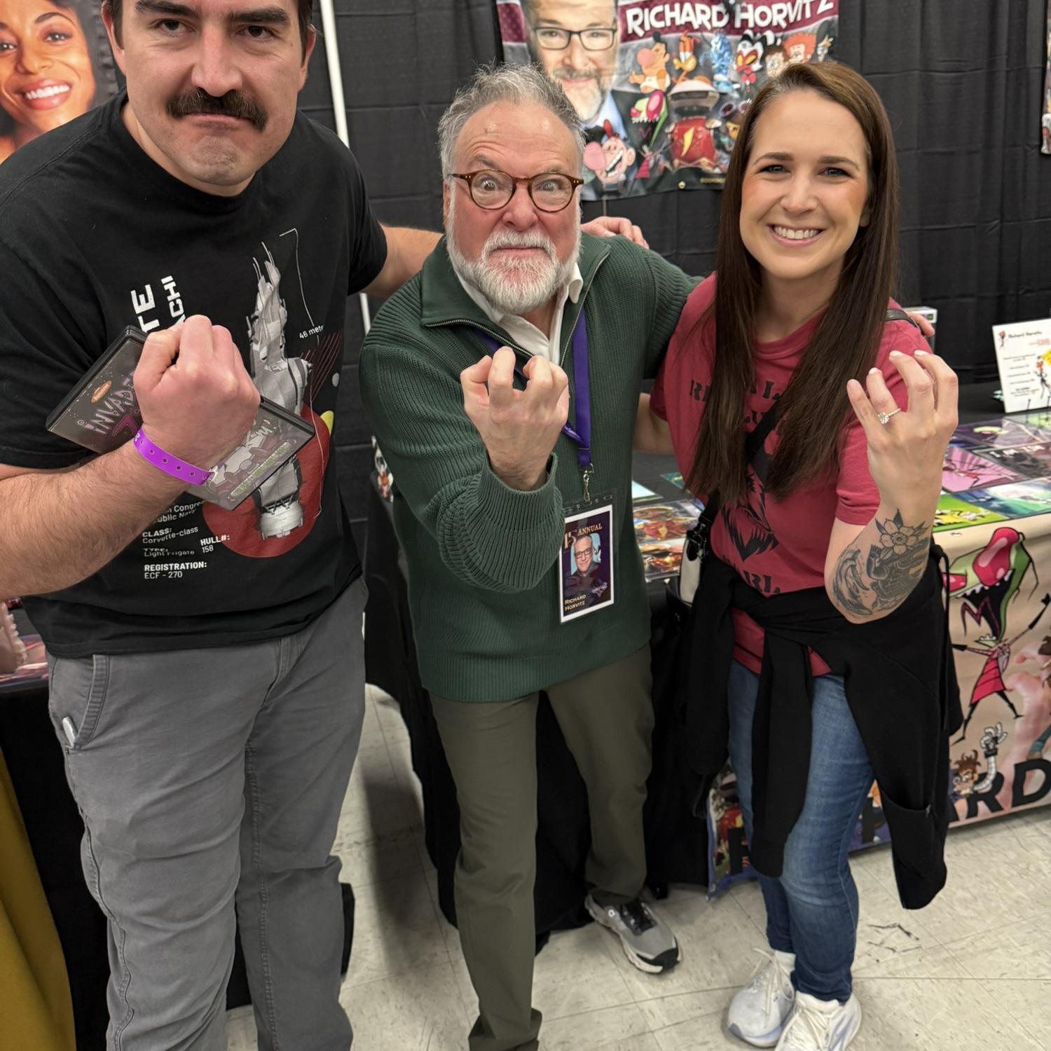Zach and Brett with Richard Horvitz at Albuquerque ComicCon 2026