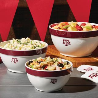 Texas A&M 3-Piece Party Bowls Set