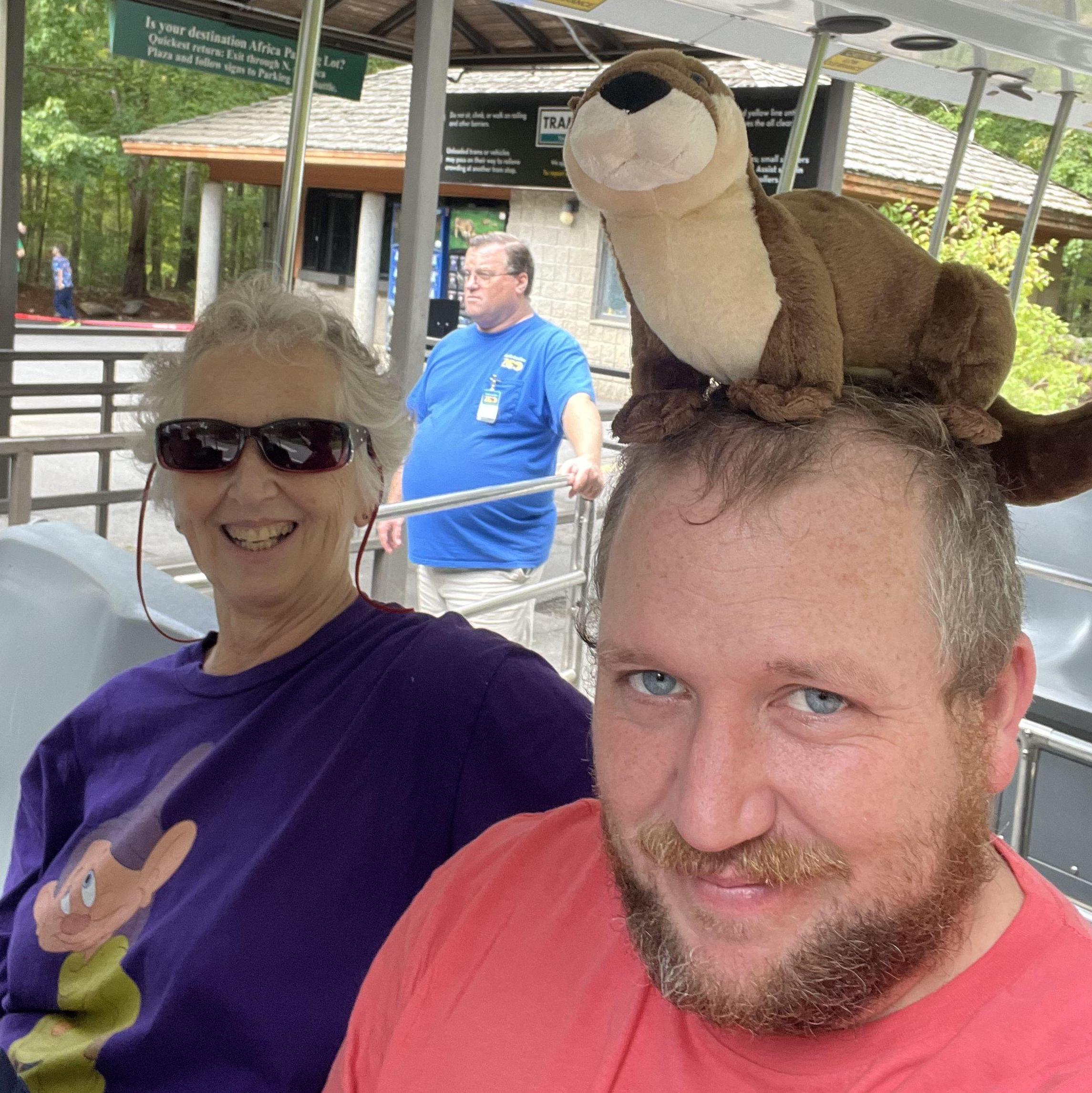 Ben and his mom at Disney
