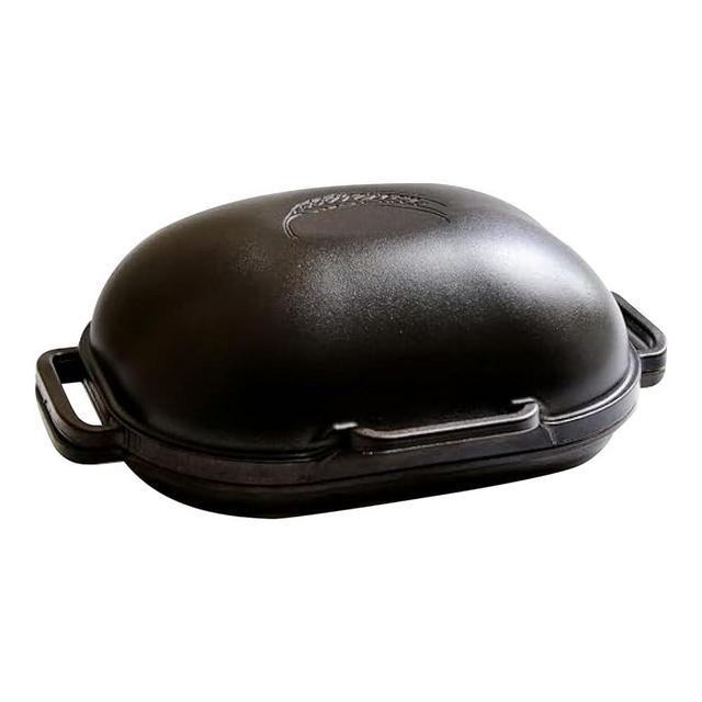Challenger Bread Pan - Made in the USA - Cast Iron Loaf Pan with Lid for Homemade Breadmaking Sealed Bread Cloche Inverted Dutch Oven Set for Baking