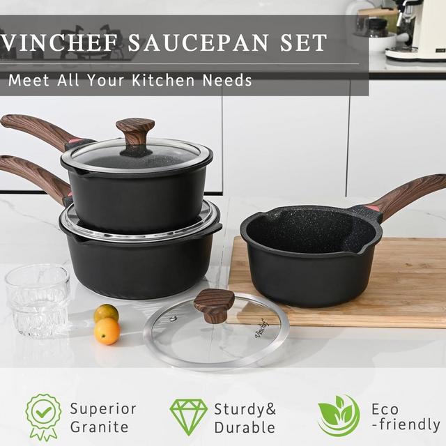 Sauce Pan Set with Lids