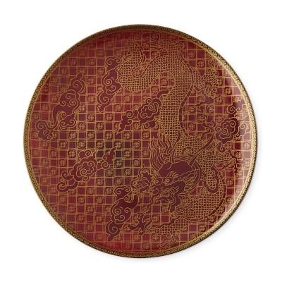 Lunar New Year Dinner Plates, Set of 4, Dragon