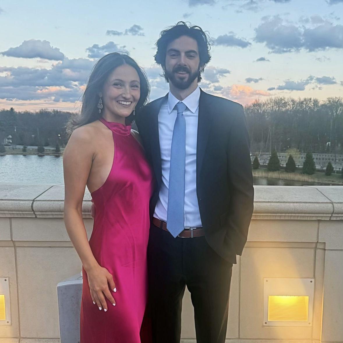 Attending Seton Hall Law's Barrister's Ball during Grace's 2L year in 2025.