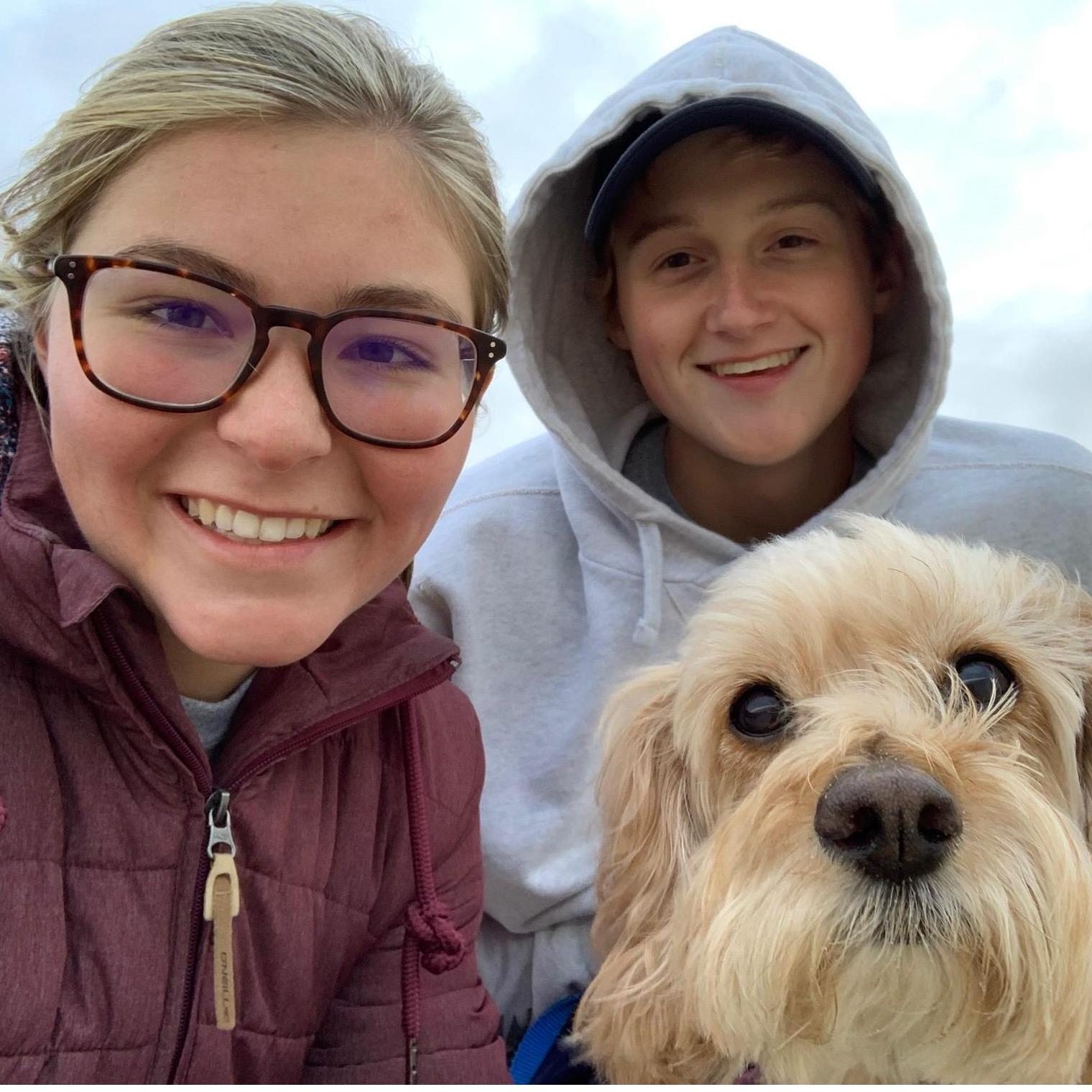 We like to take lots of beach trips with Duffy to throw the ball for him and look for some sea glass!