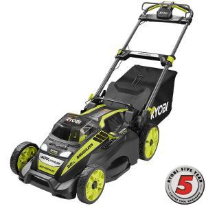 20 in. 40-Volt Brushless Lithium-Ion Cordless Battery Self Propelled Lawn Mower with 5.0 Ah Battery and Charger Included