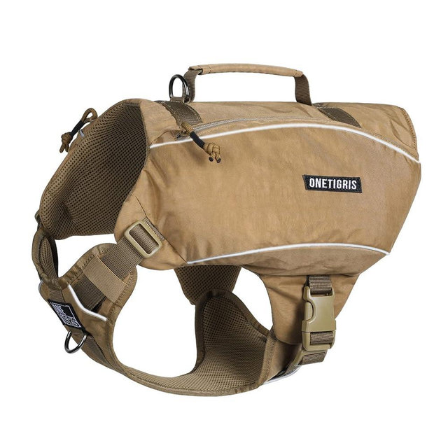 ONETIGRIS Y-Shaped Dog Backpack No Pull CAMLUS Dog Saddle Bag with D-Rings, Lightweight Dog Pack Hiking Gear for Dogs Hunting Camping Travel