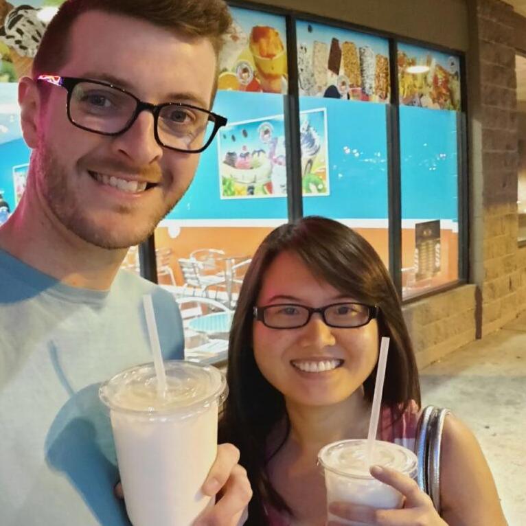 One of Chris's favorite activities: visiting La Michoacana for horchata, mangonada, or a massive banana split