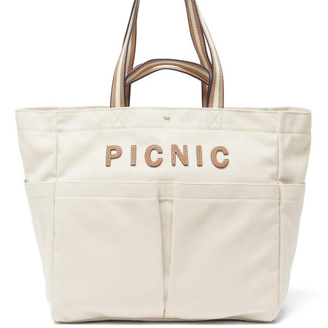 Anya HindmarchHousehold Picnic recycled-canvas tote bag