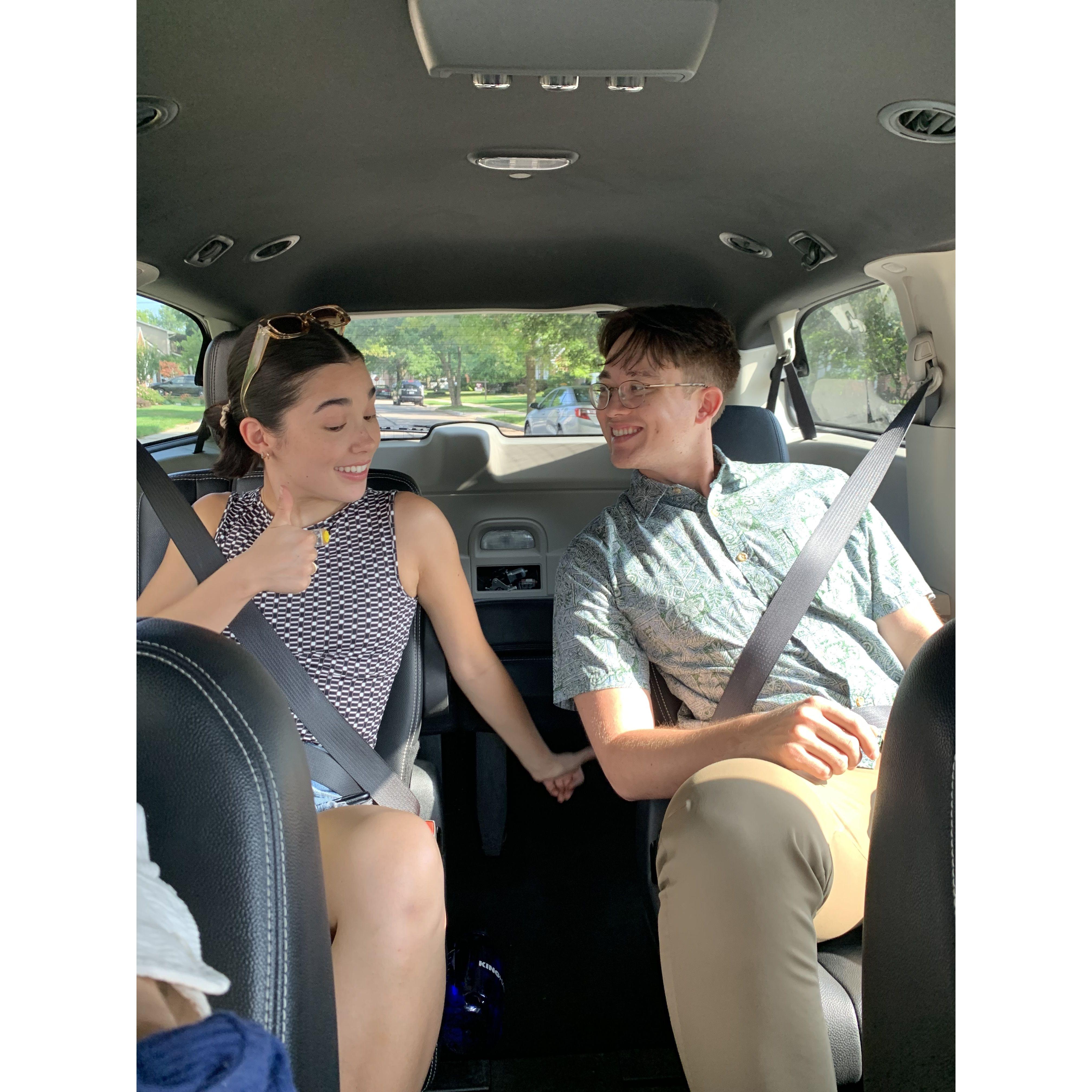 Not before long, Kevin got a job offer with General Motors in Michigan, and oh no! Long distance begins again!