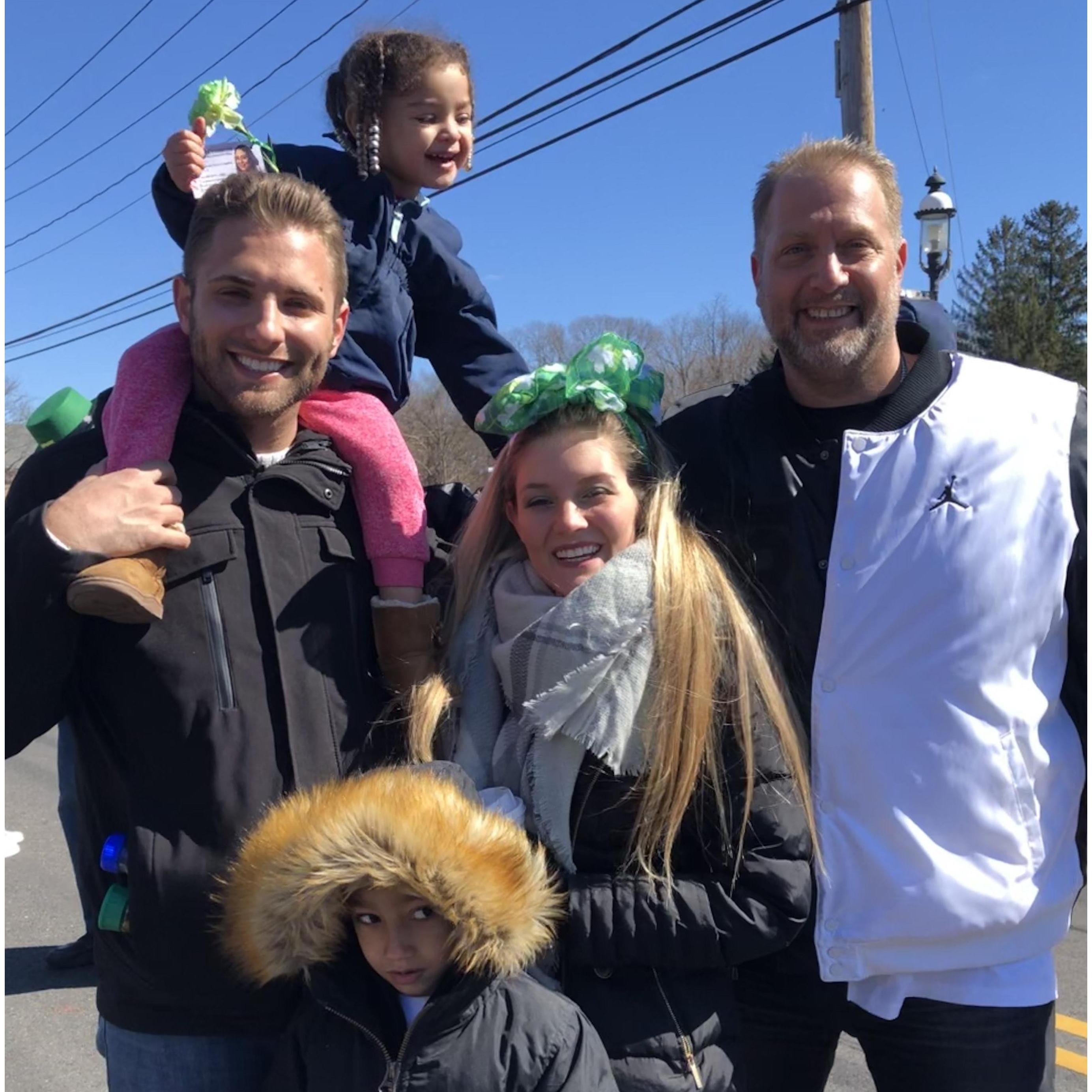 John, John's father, and our nephew and niece, Christian and Nevaeh.