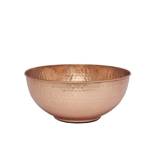 GoCraft Mothers Day Gifts Pure Copper Mixing Bowl with Hammered Finish for Salad, Egg Beating, Decorative & Kitchen Serving Purposes - 7.5"