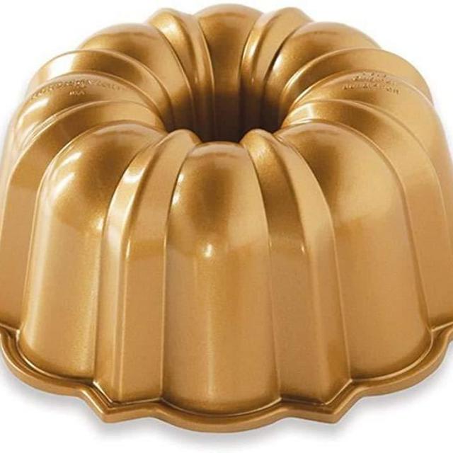 Nordic Ware Anniversary Bundt 6 Cup, Gold