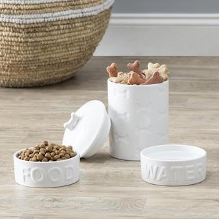 3-Piece Classic Bowls and Treat Jar Set