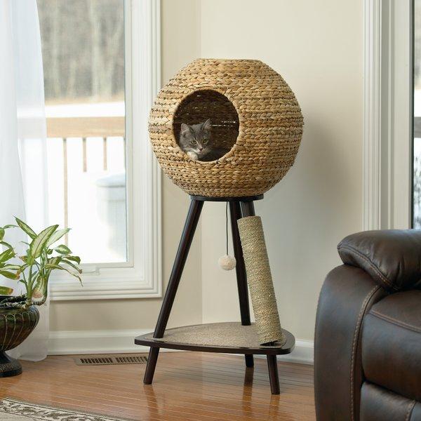 44" Sphere Scratch Post Cat Tree