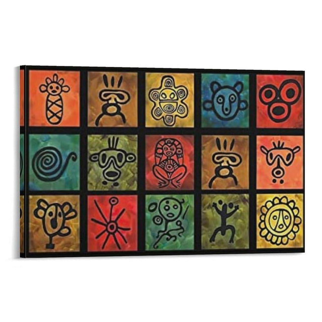 Canvas Paintings Wall Art Puerto Rico Poster Symbols Posters And Prints Canvas Art Poster And Wall Art Picture Print Modern Family Bedroom Decor Posters 20x30inch(50x75cm)