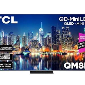 TCL 85 Inch Class QM8K Series | Mini LED QLED 4K HDR | 85QM8K, 2025 Model | 120HZ-144HZ Anti Reflective Wide Angle Screen Smart Google TV Dolby Atmos | Voice Remote Alexa Gaming Streaming Television