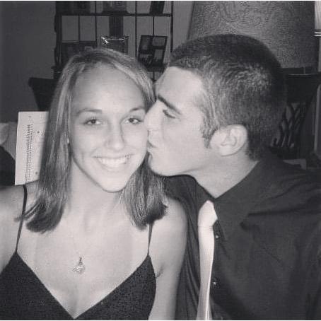 Before the Winter Ball dance in high school.