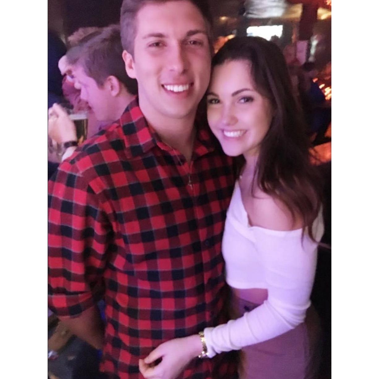 Jimmy attending Corinne's sorority date party!