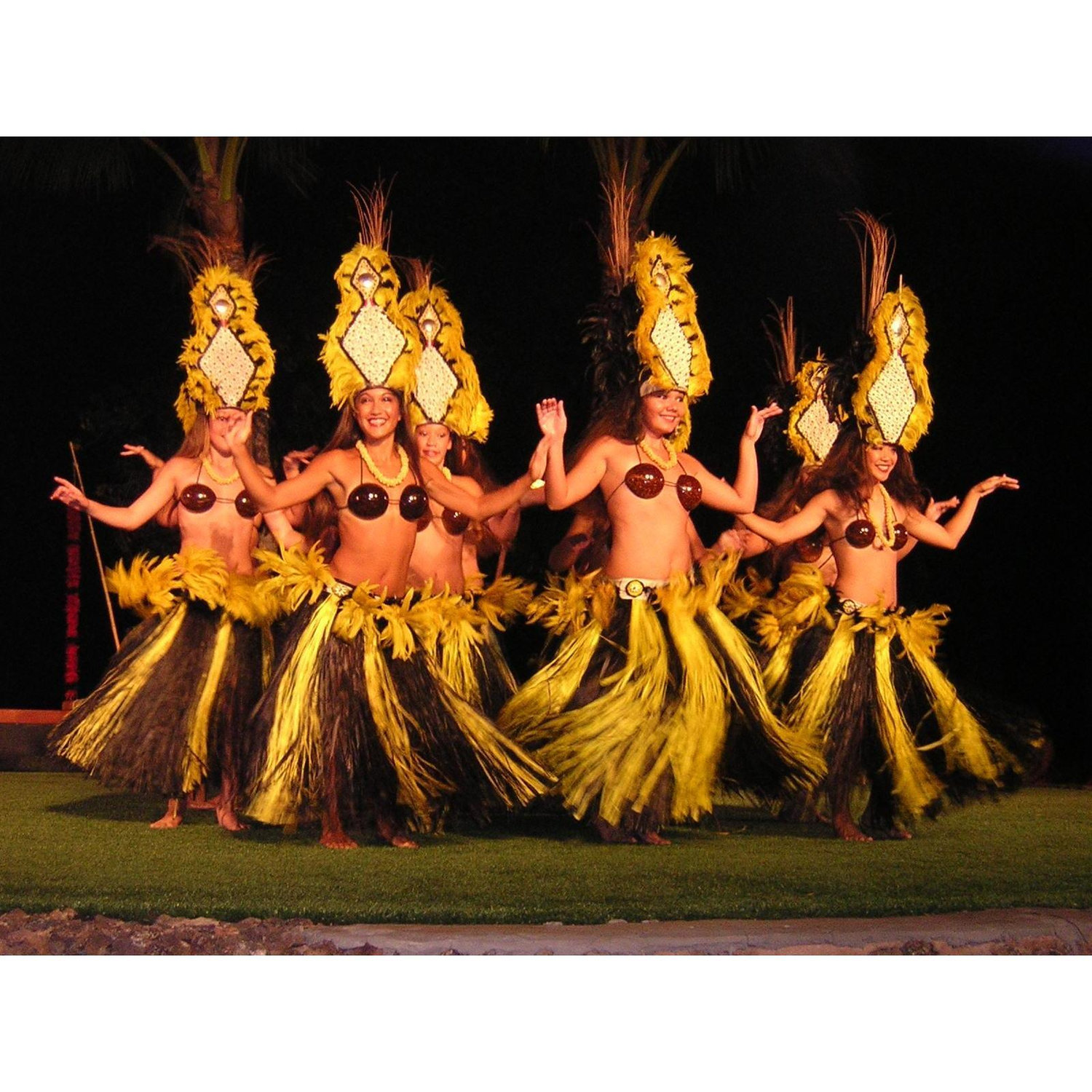 Myths of Maui Luau reception, complete with hula girls!