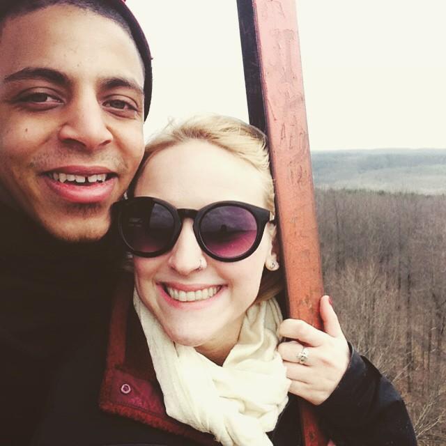 Fire Tower at Mohican State Park and one of our first hikes together!
