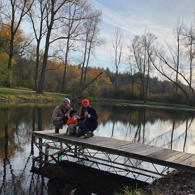 Morning walks from our new home in Wisconsin, SO  happy here!