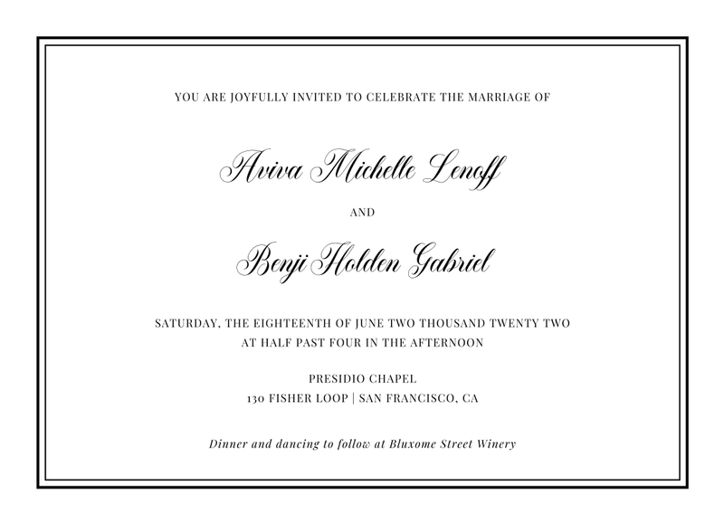 Stauffer Classic Letterpress | Black | Zola Wedding Invitations