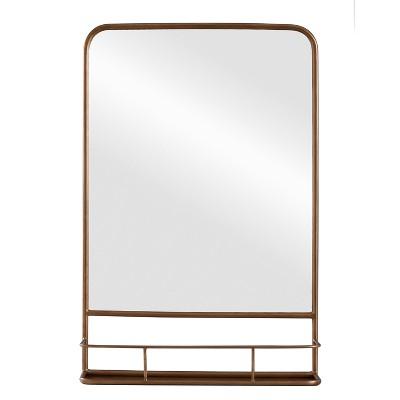 20"x30" Pharmacy Mirror With Metal Shelf (Powder Coated)Mirror Brass - Threshold&#153;