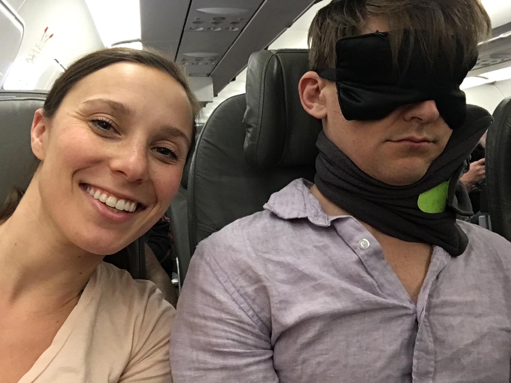 Always asleep before takeoff...