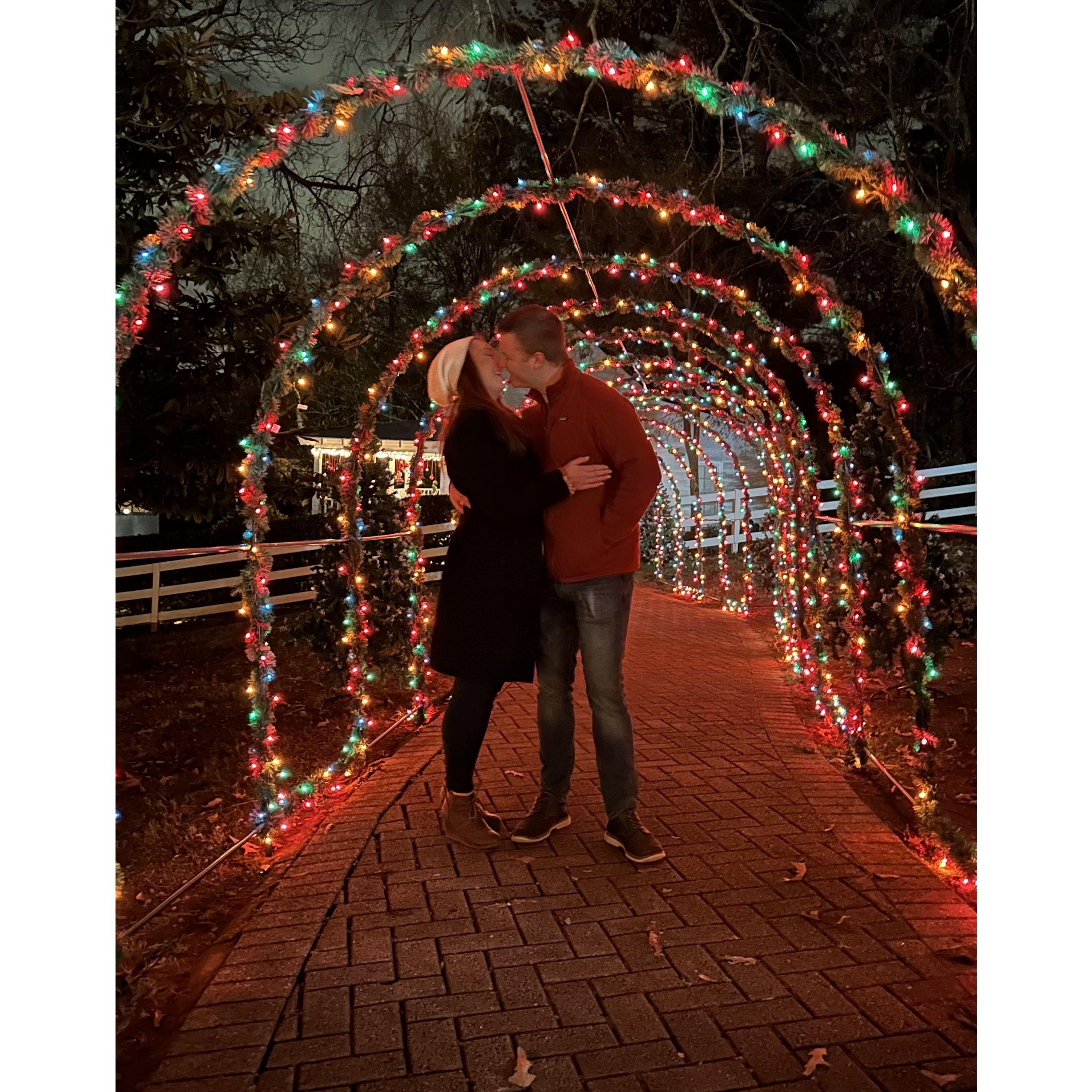 Our first Christmas together and Christmas Village