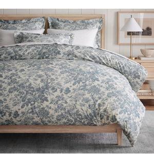 Sorrel Toile Duvet Cover Set, Steel Blue