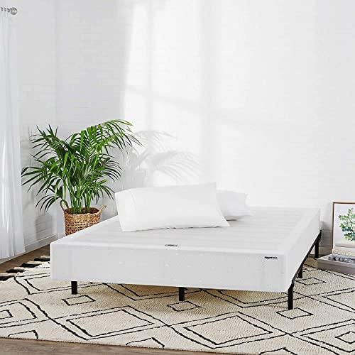 Amazon Basics Mattress Foundation, Smart Box Spring, Tool-Free Easy Assembly - 7-Inch, Full