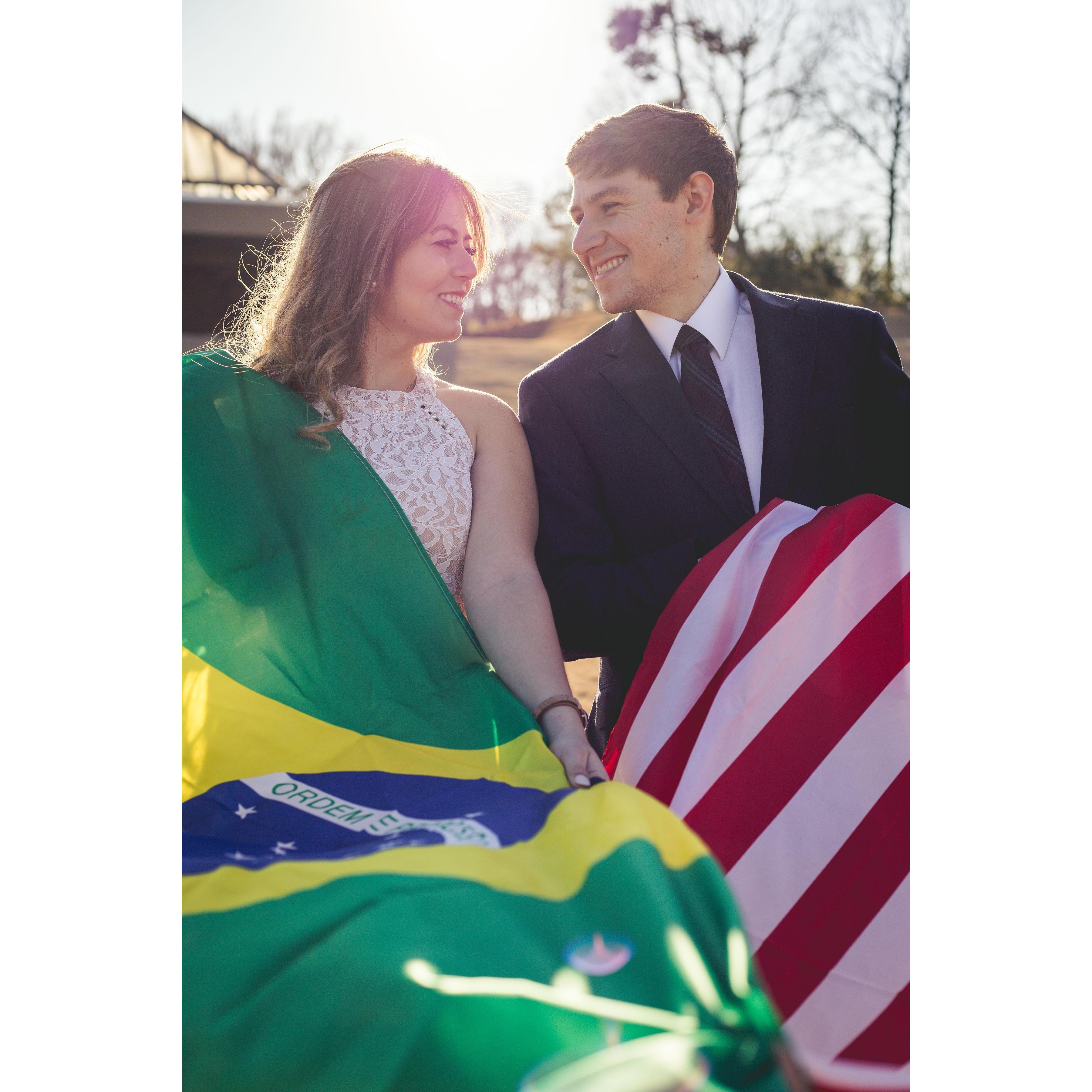 Being from different cultures is what made us fell in love with each other!