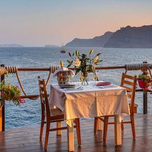 Dinner in Santorini at Ammoudi Tavern