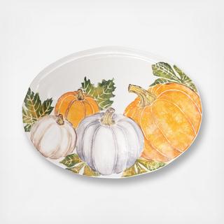 Pumpkins Large Oval Platter