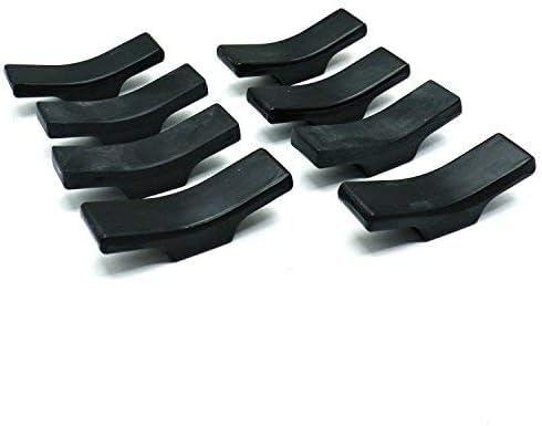 BAEKZ 8pcs Ceramic Tableware Chopstick Holder, Knife Holder, Spoon and Fork Holder (black)