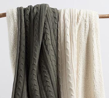 Cozy Cable Knit Throws